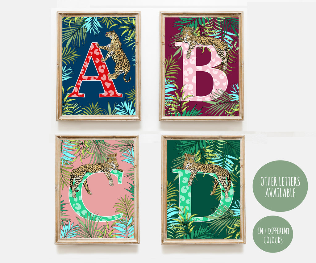 Leopard Letter Print