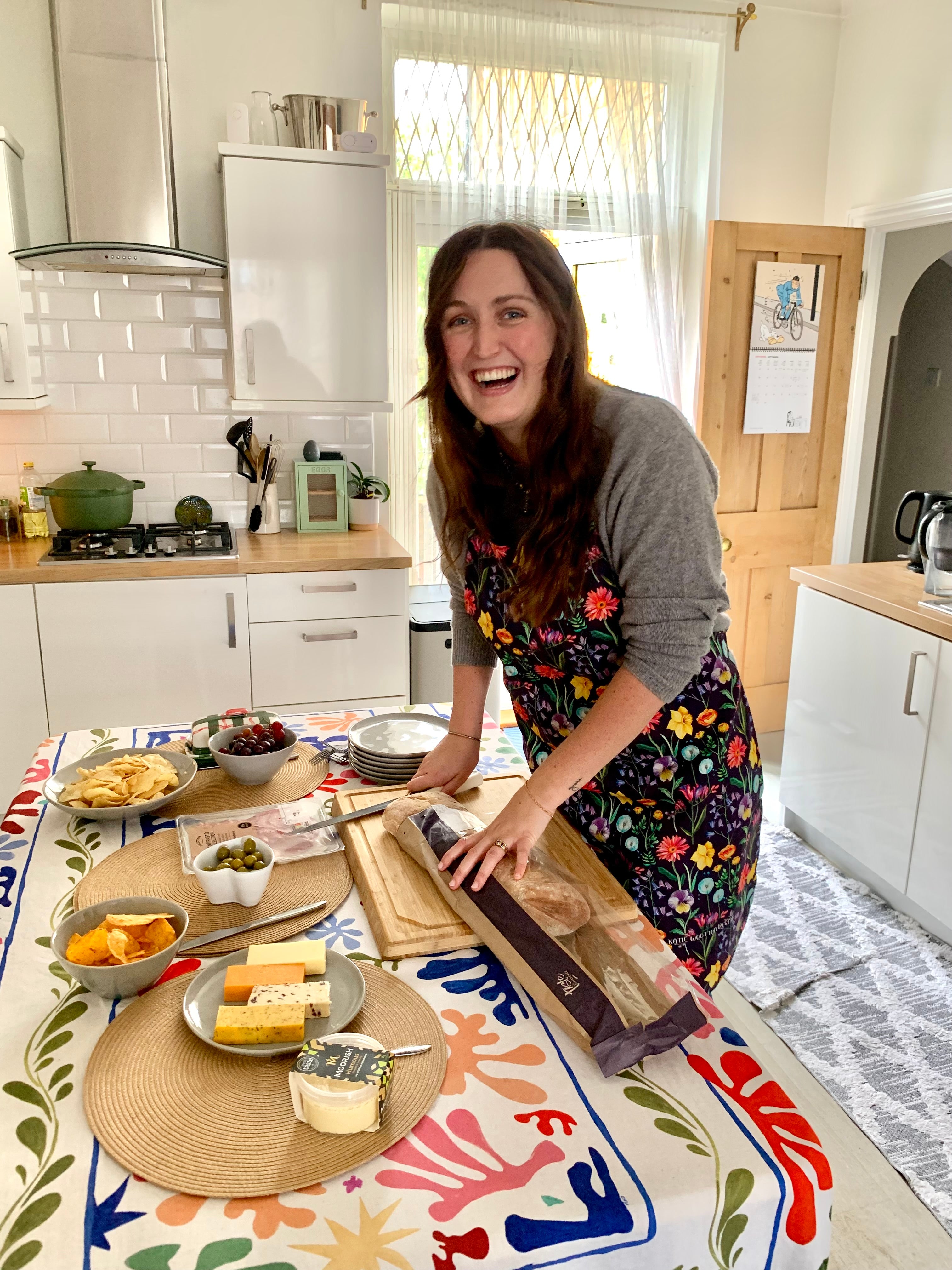 Handpicked Midnight Bloom Apron