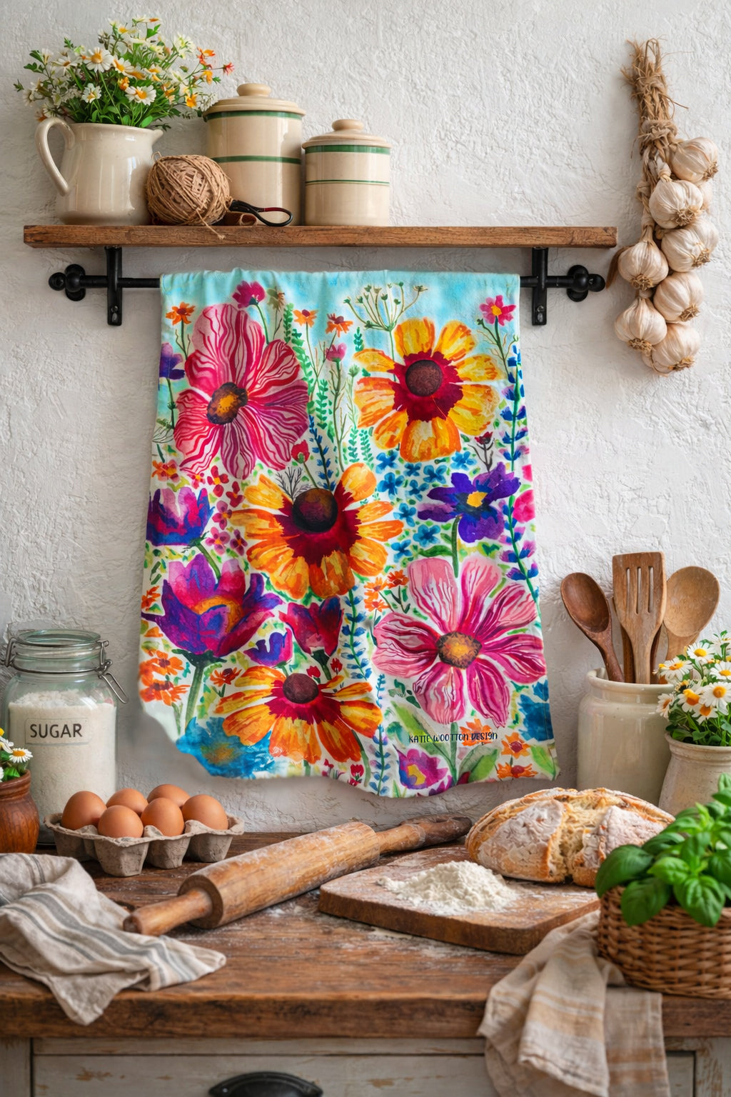 Evie Meadow 2 Tea Towel