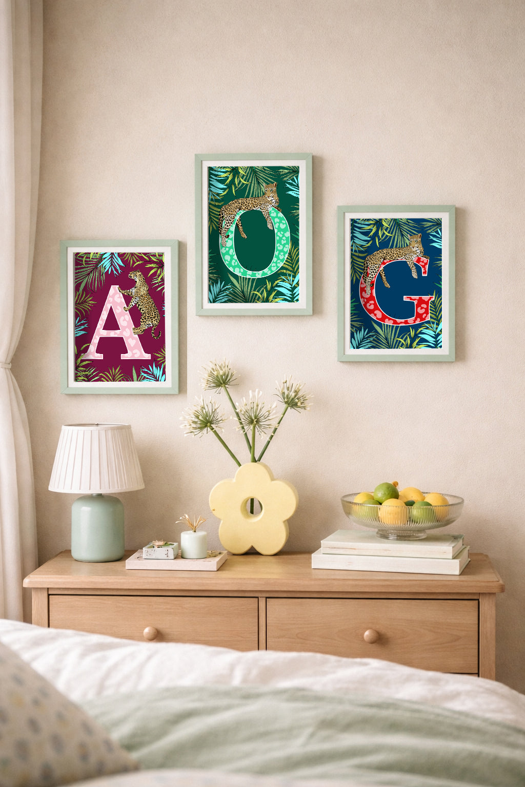 Leopard Letter Print