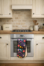 Handpicked Midnight Bloom Double Oven Glove