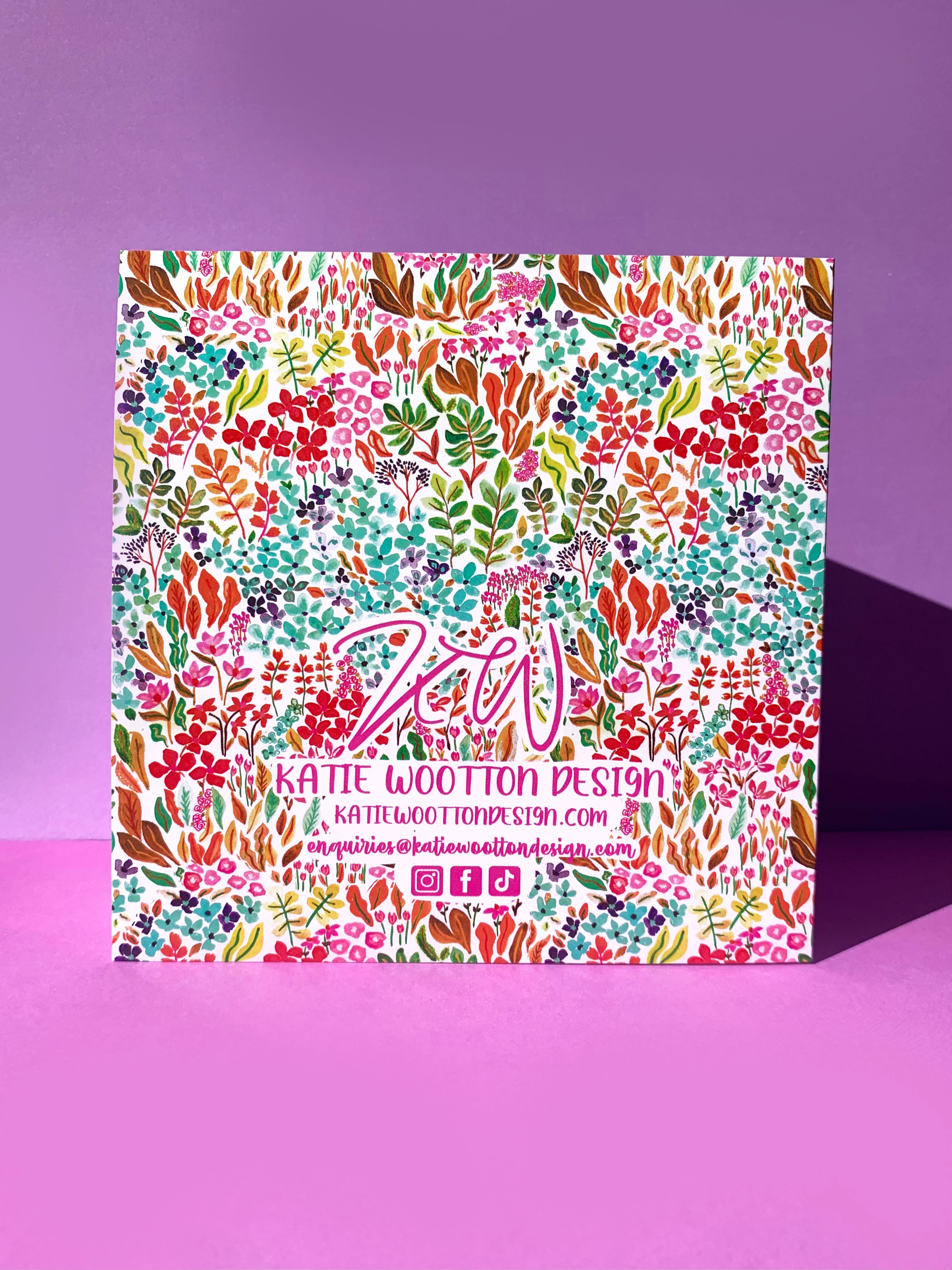 Ditsy Walts Greeting Card