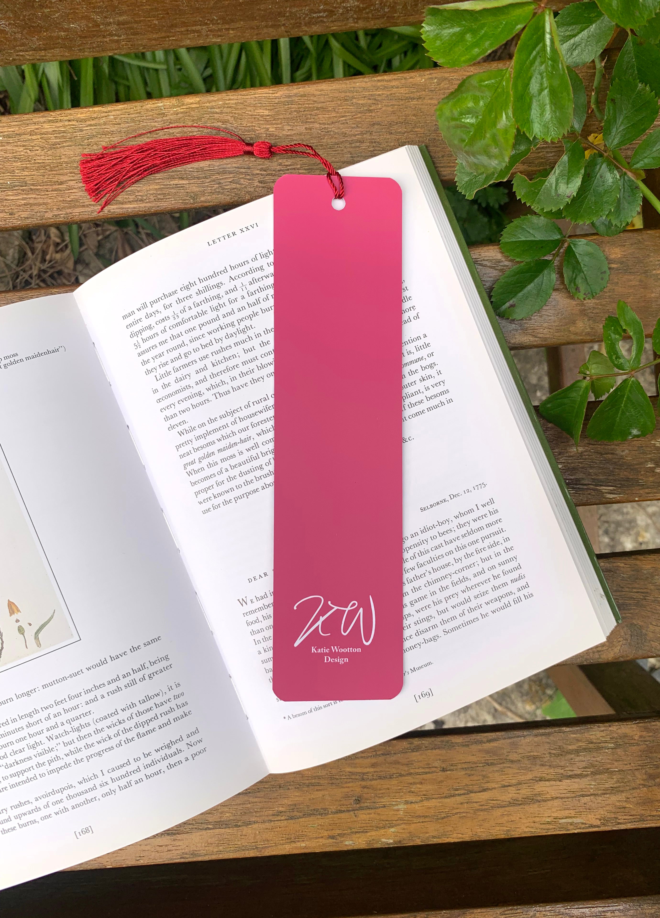 Ditsy Walts Purple Bookmark