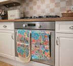 Ditsy Walts Double Oven Glove