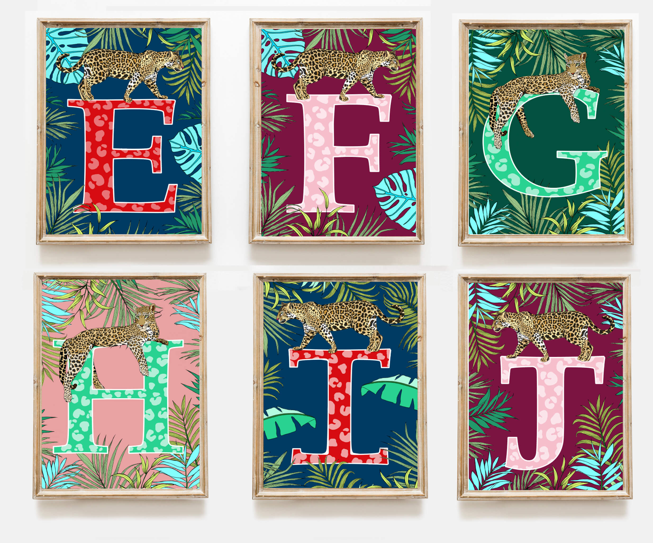 Leopard Letter Print