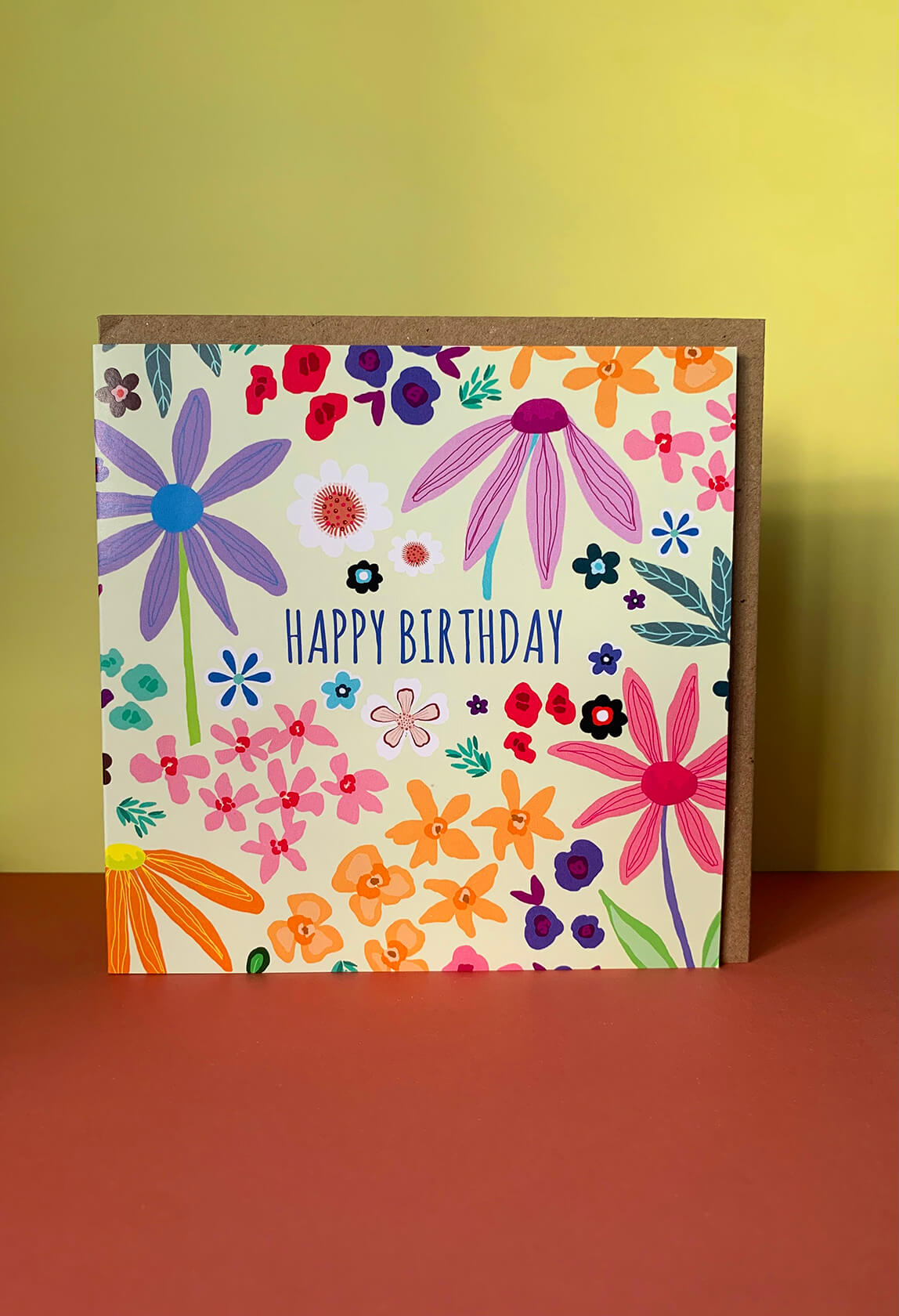 Groovy Floral Greeting Card