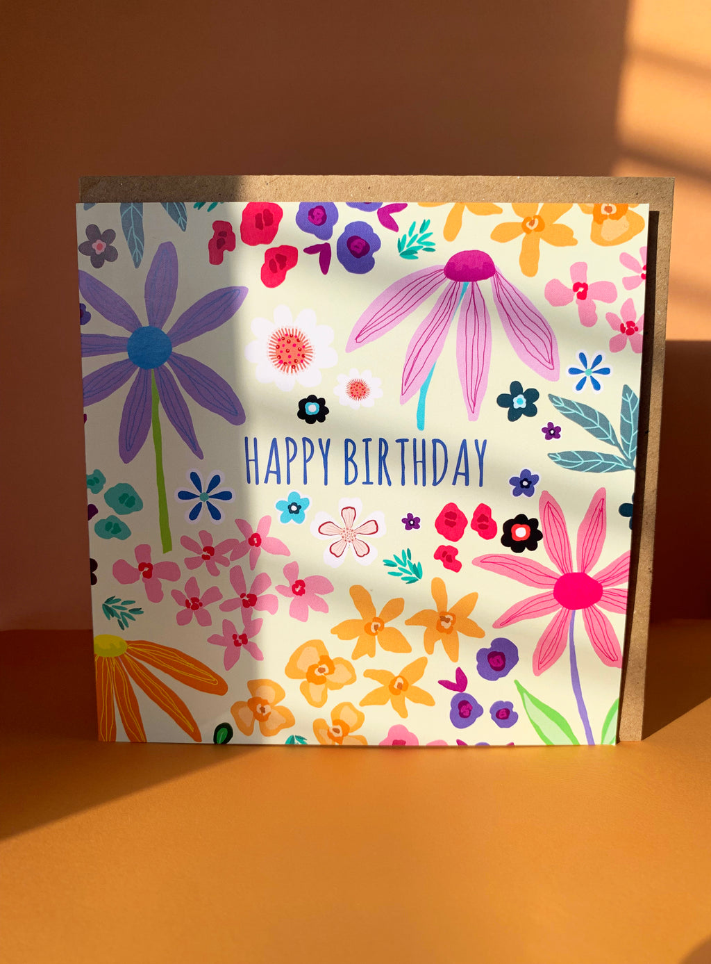 Groovy Floral Greeting Card