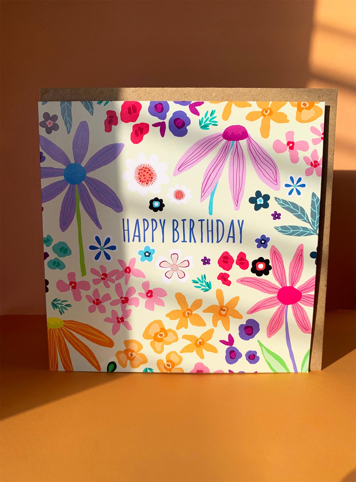Groovy Floral Greeting Card