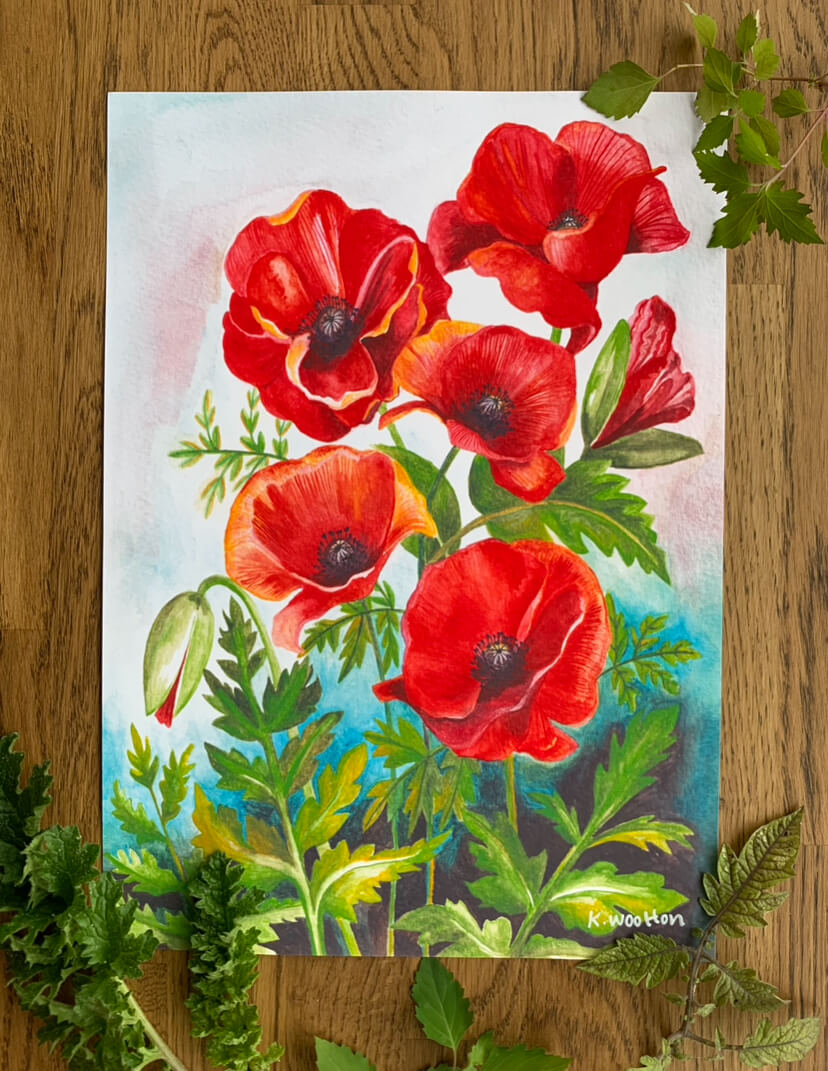Wild Poppy Field Print
