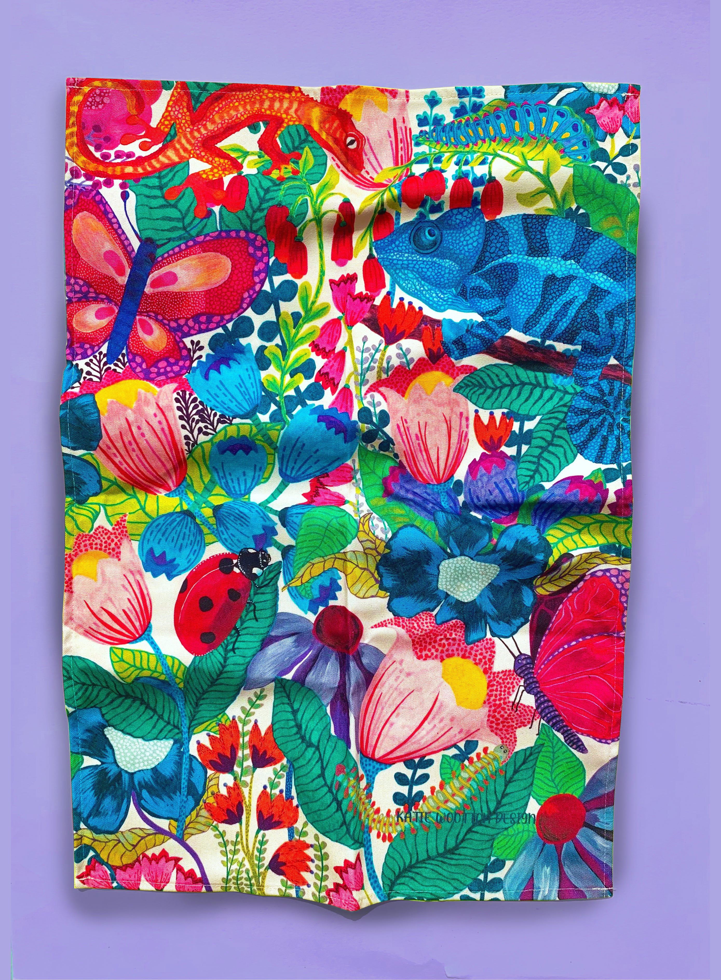 Curious Creatures Tea Towel