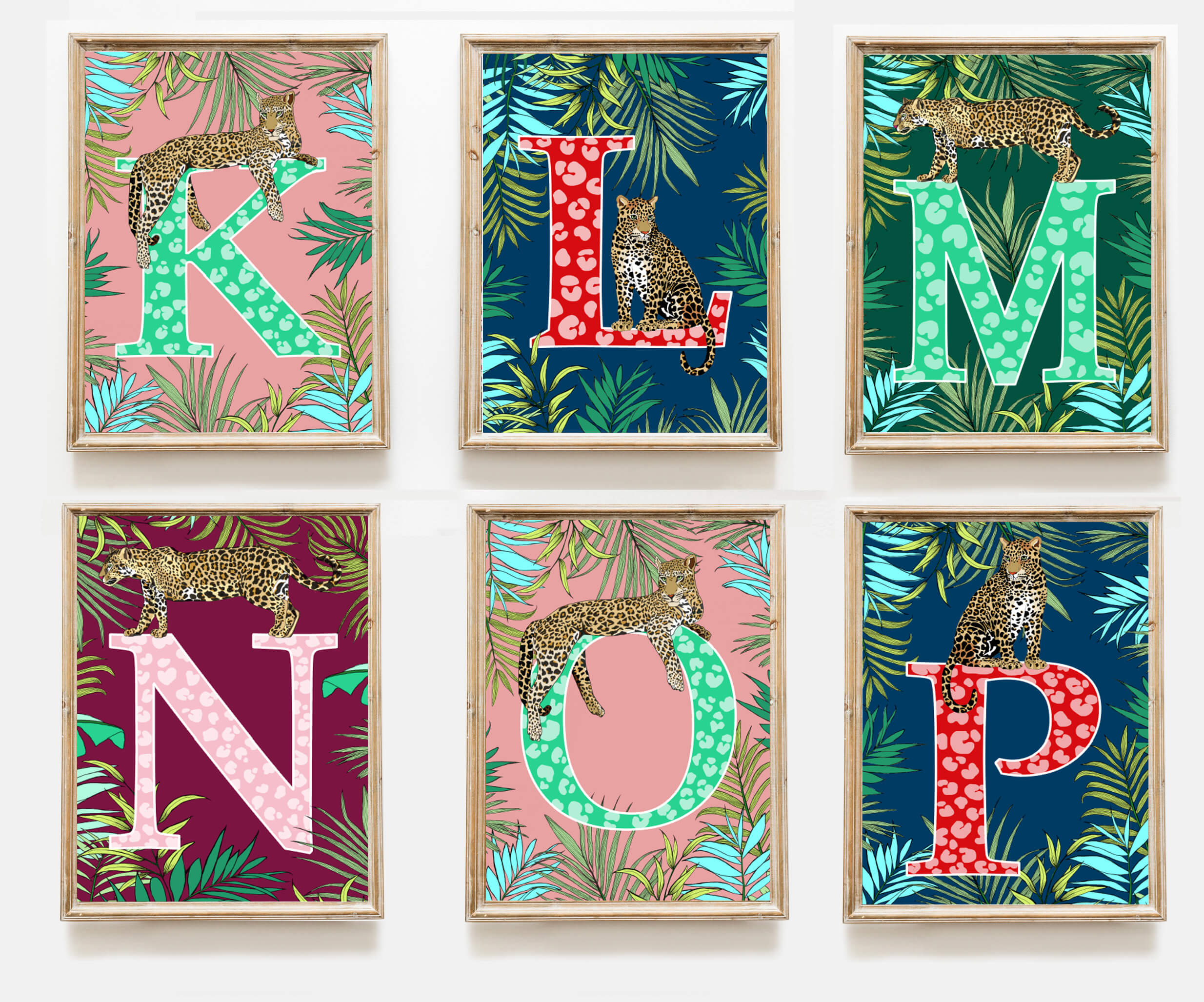 Leopard Letter Print