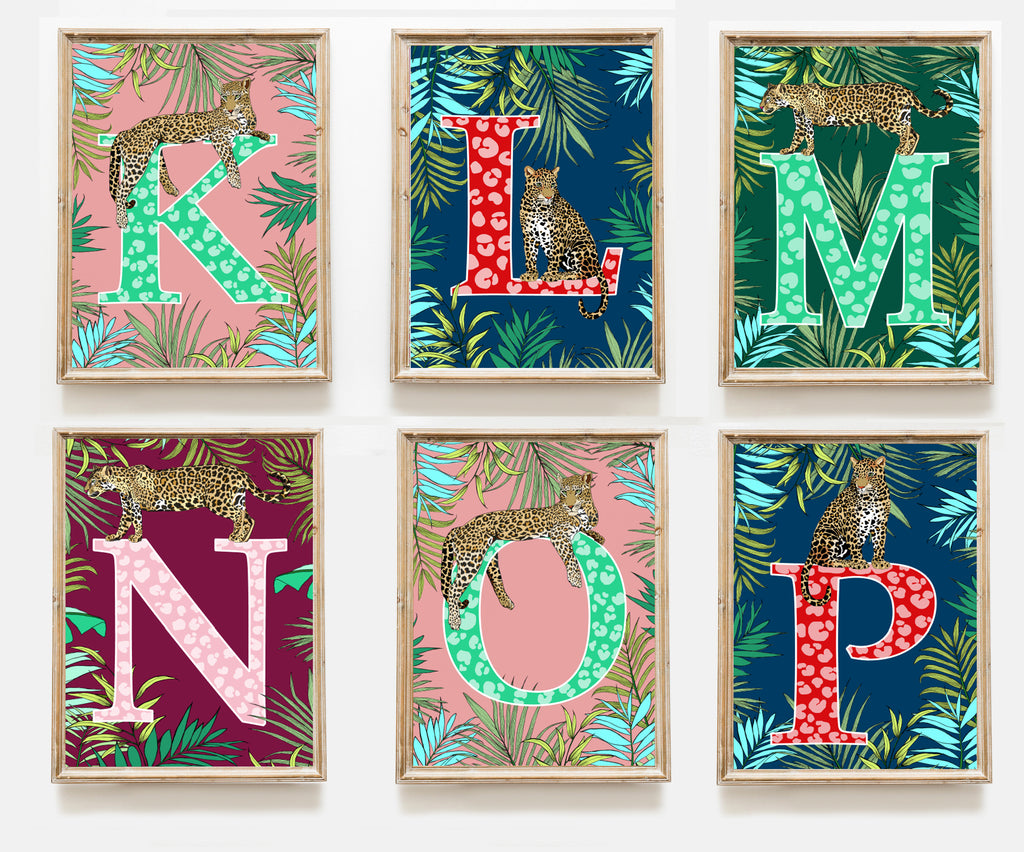 Leopard Letter Print