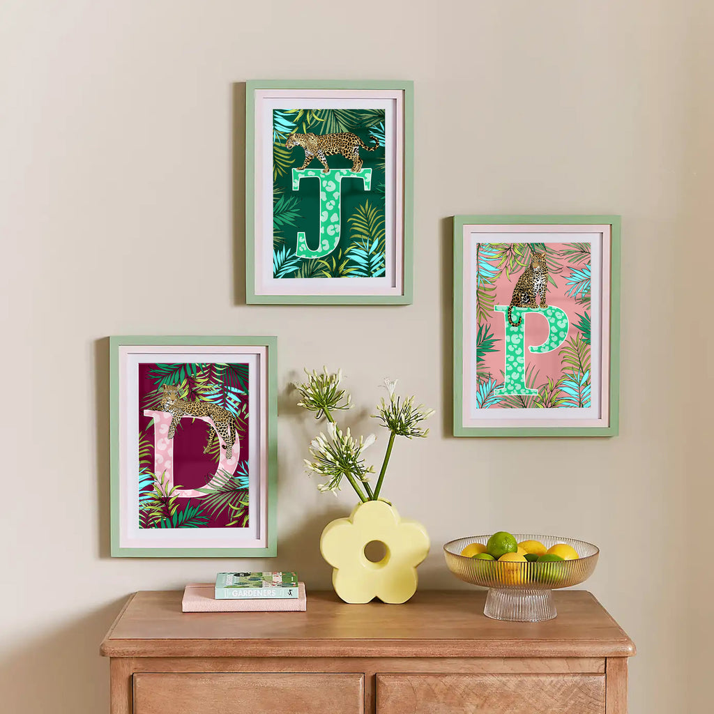 Leopard Letter Print