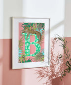 Leopard Letter Print