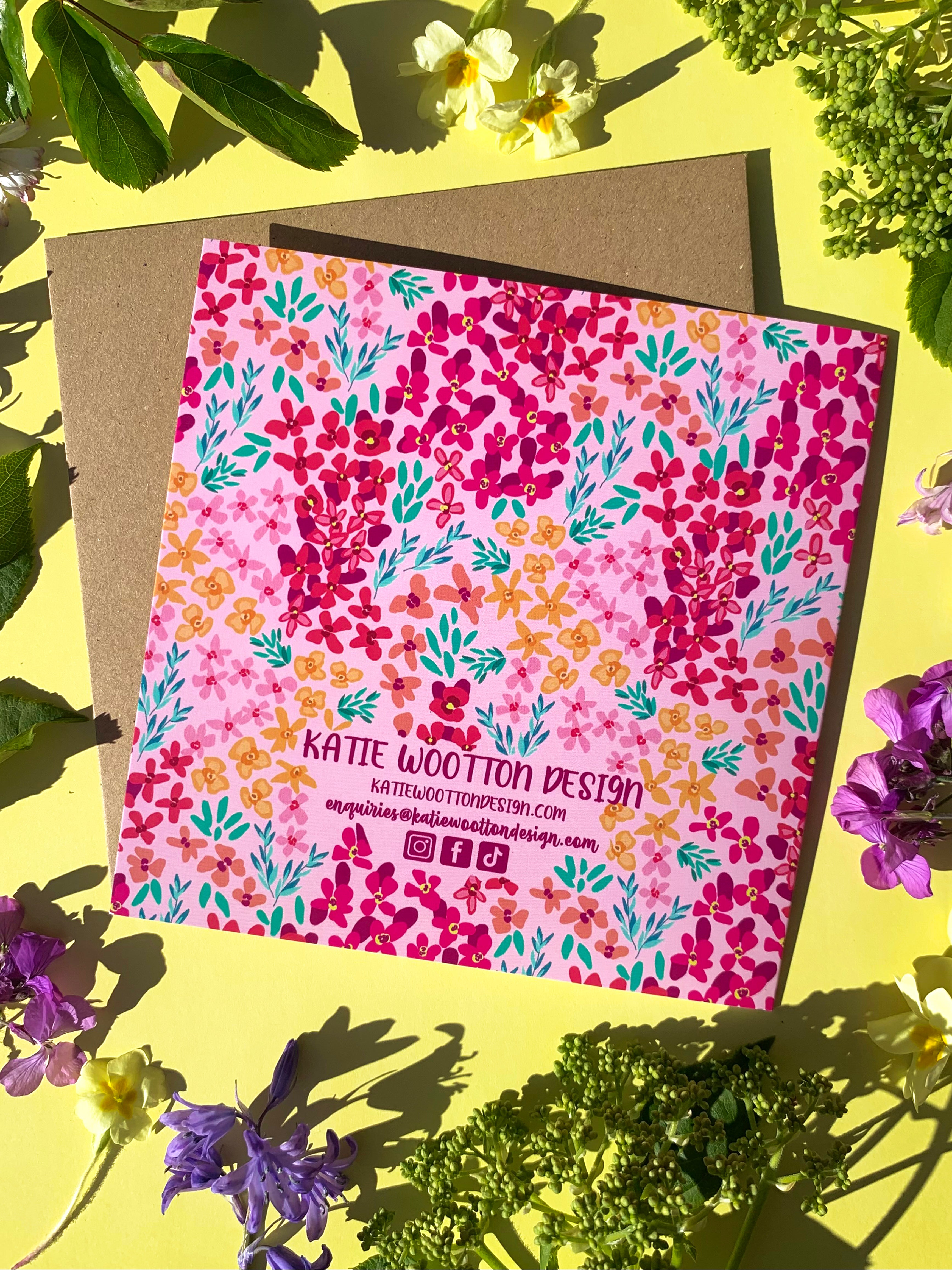 Blush Breeze Greeting Card