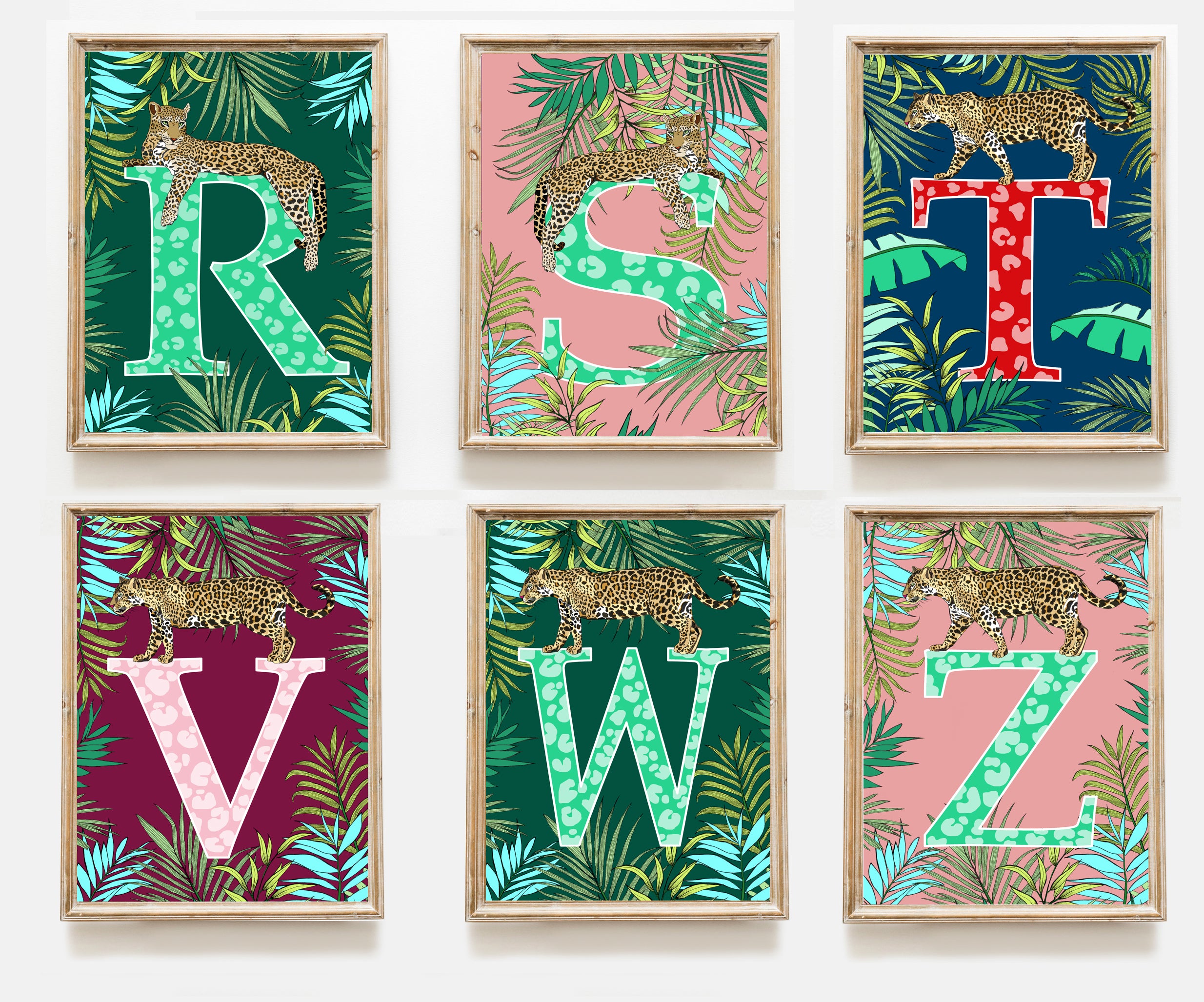 Leopard Letter Print