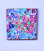 Ditsy Walts Purple Greeting Card