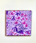 Violet Flowers Greeting Card