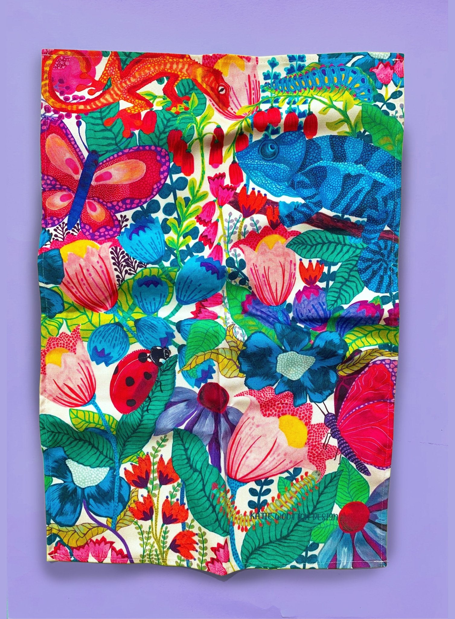 Curious Creatures Tea Towel - Katie Wootton Design