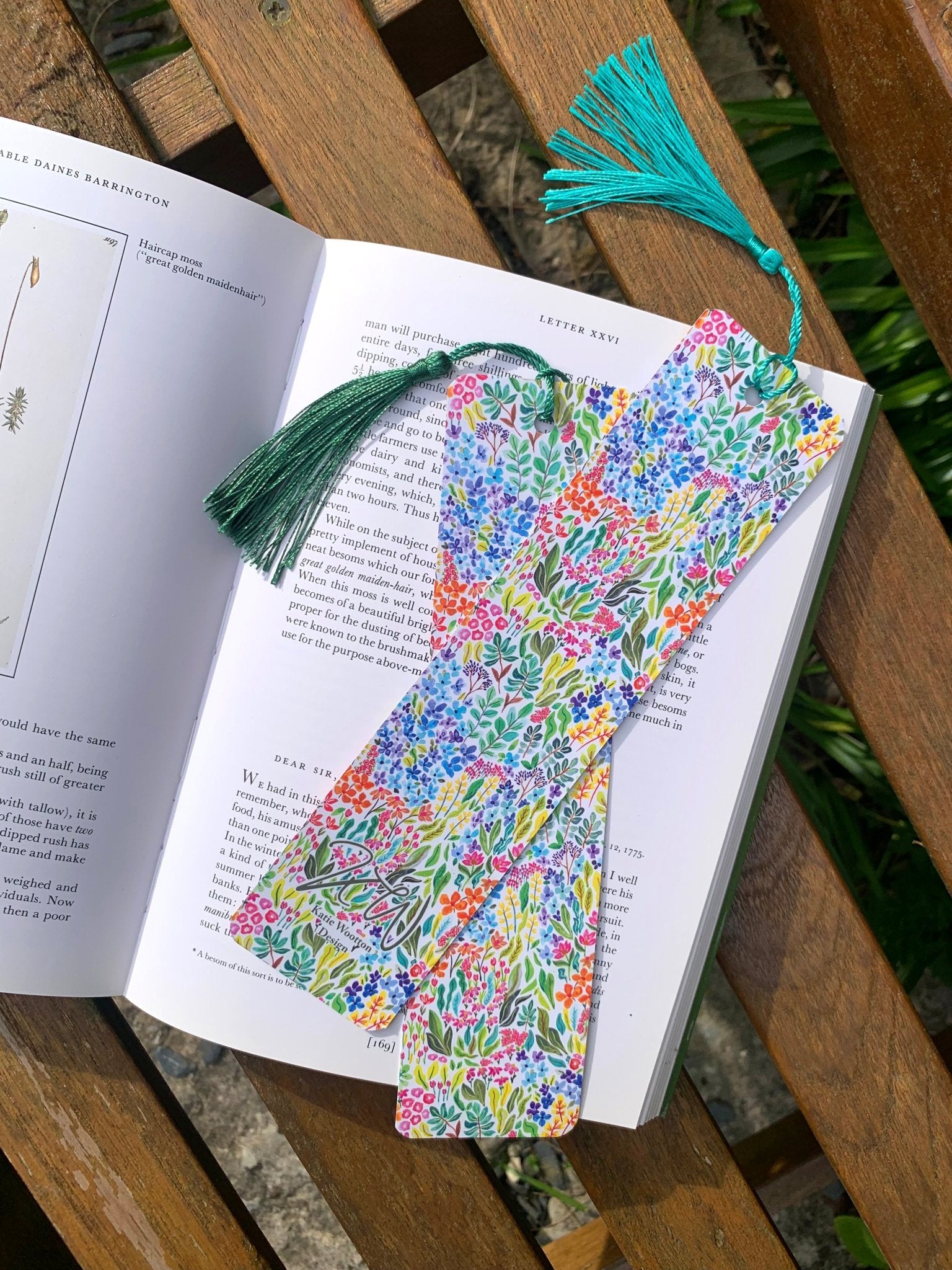 Ditsy Walts Bookmark - Katie Wootton Design