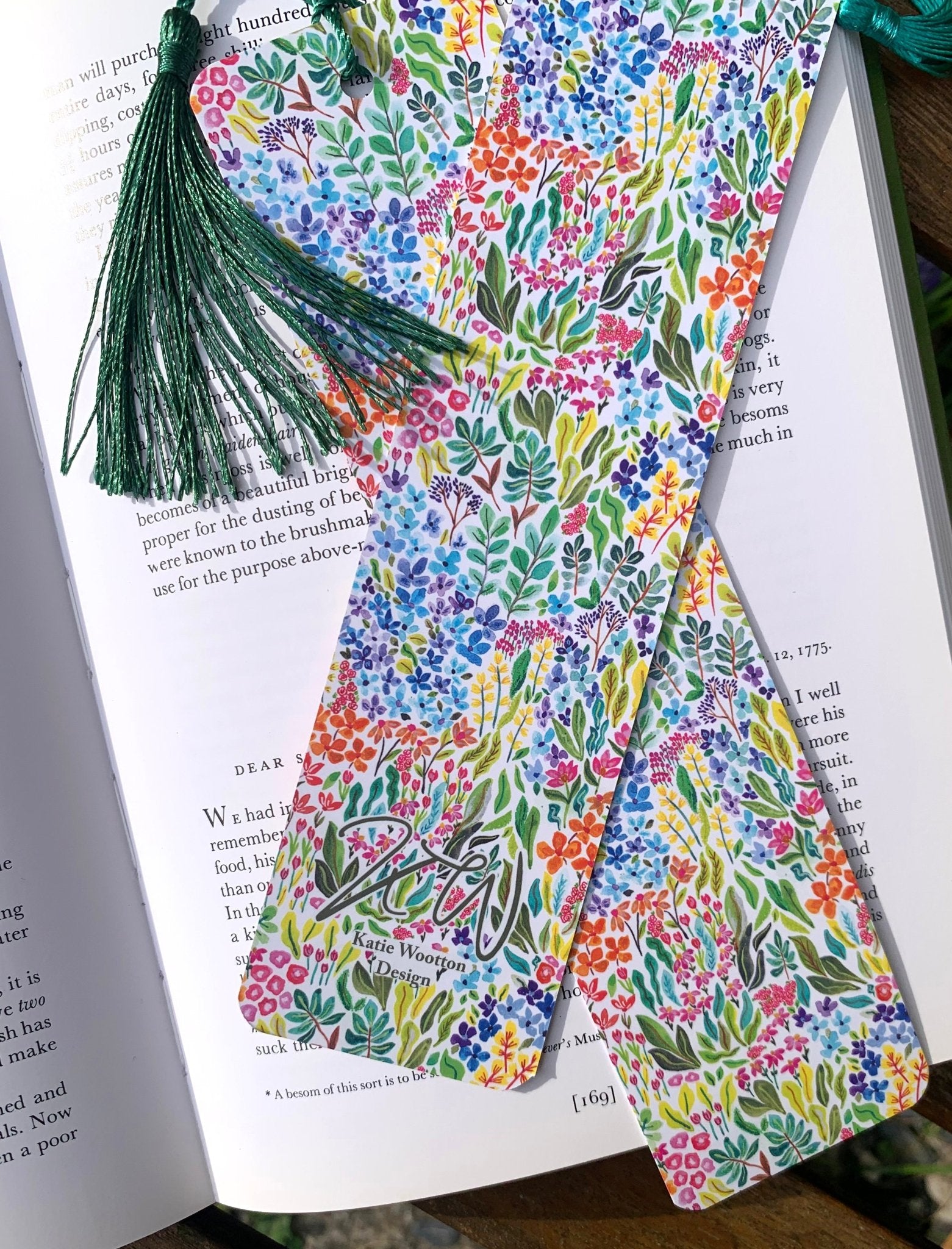 Ditsy Walts Bookmark - Katie Wootton Design