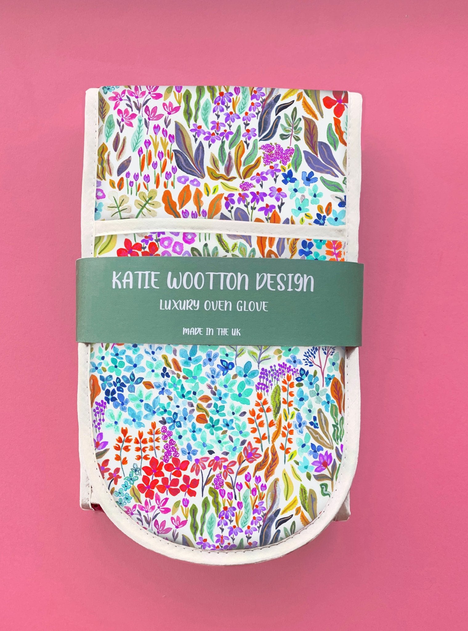 Ditsy Walts Double Oven Glove - Katie Wootton Design