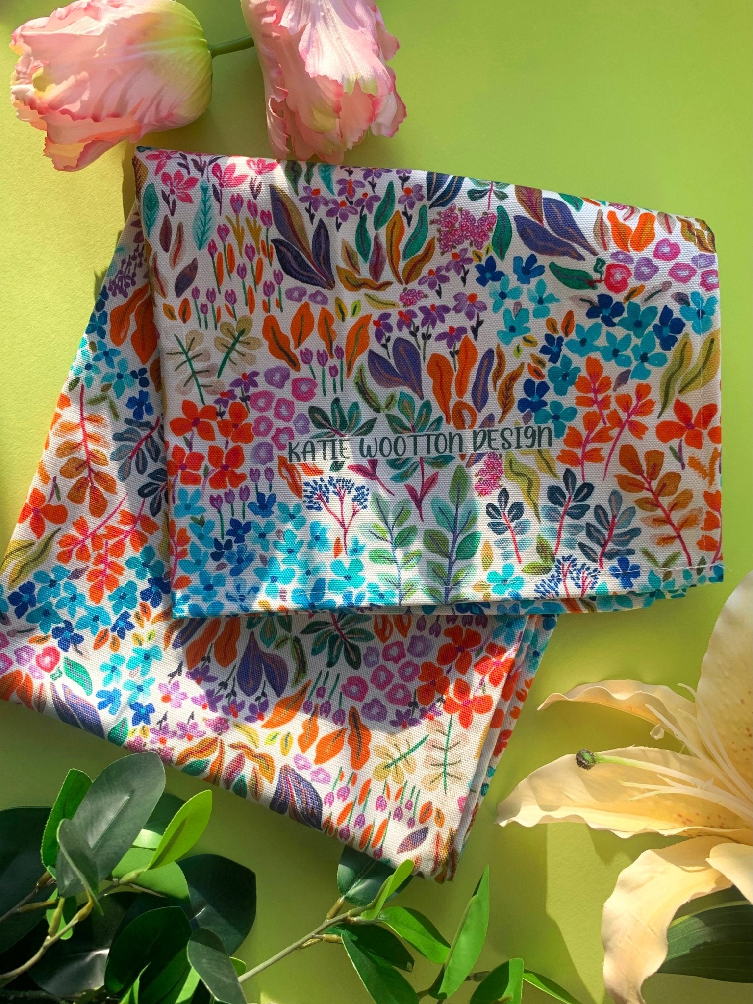 Ditsy Walts Tea Towel - Katie Wootton Design