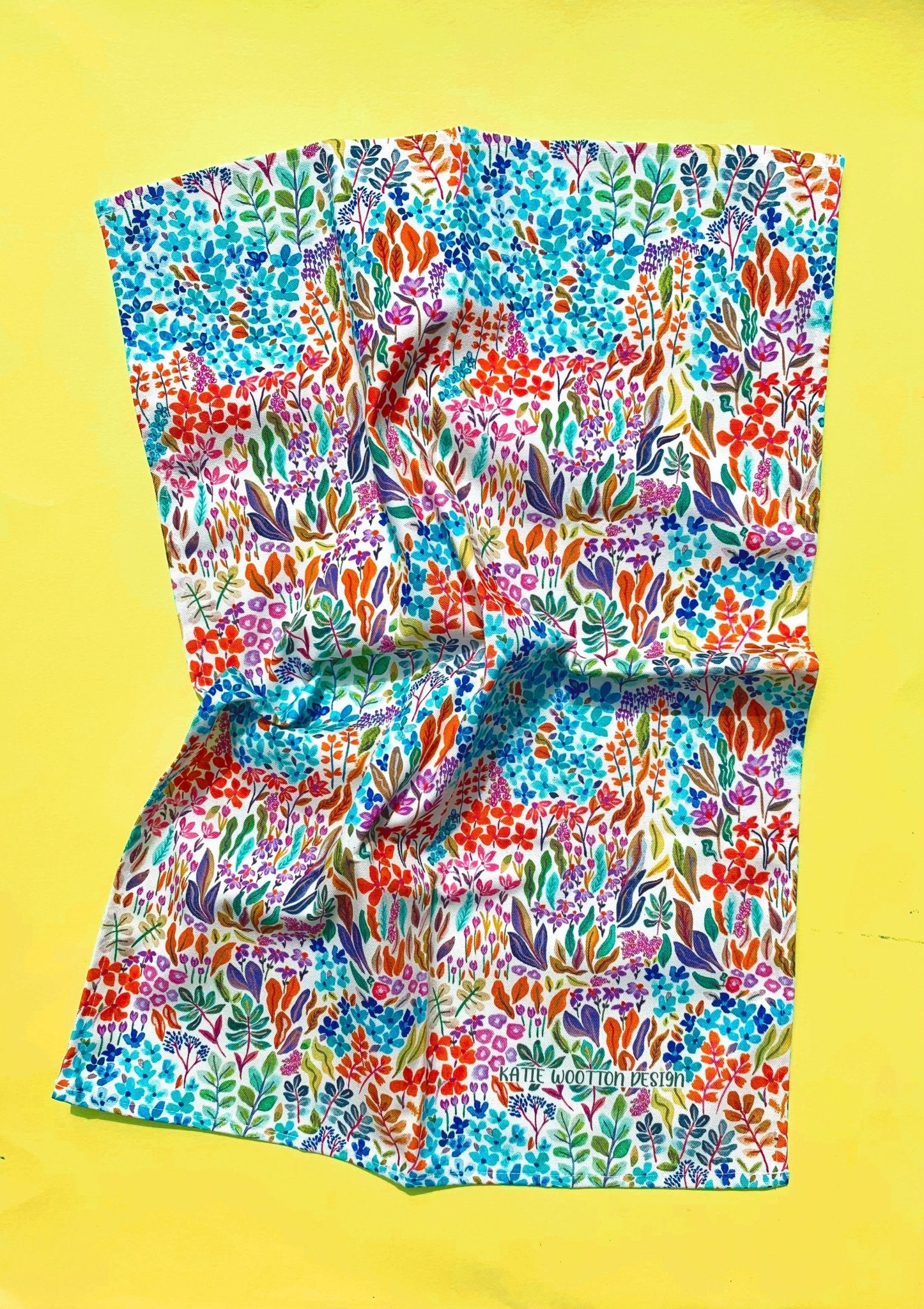 Ditsy Walts Tea Towel - Katie Wootton Design