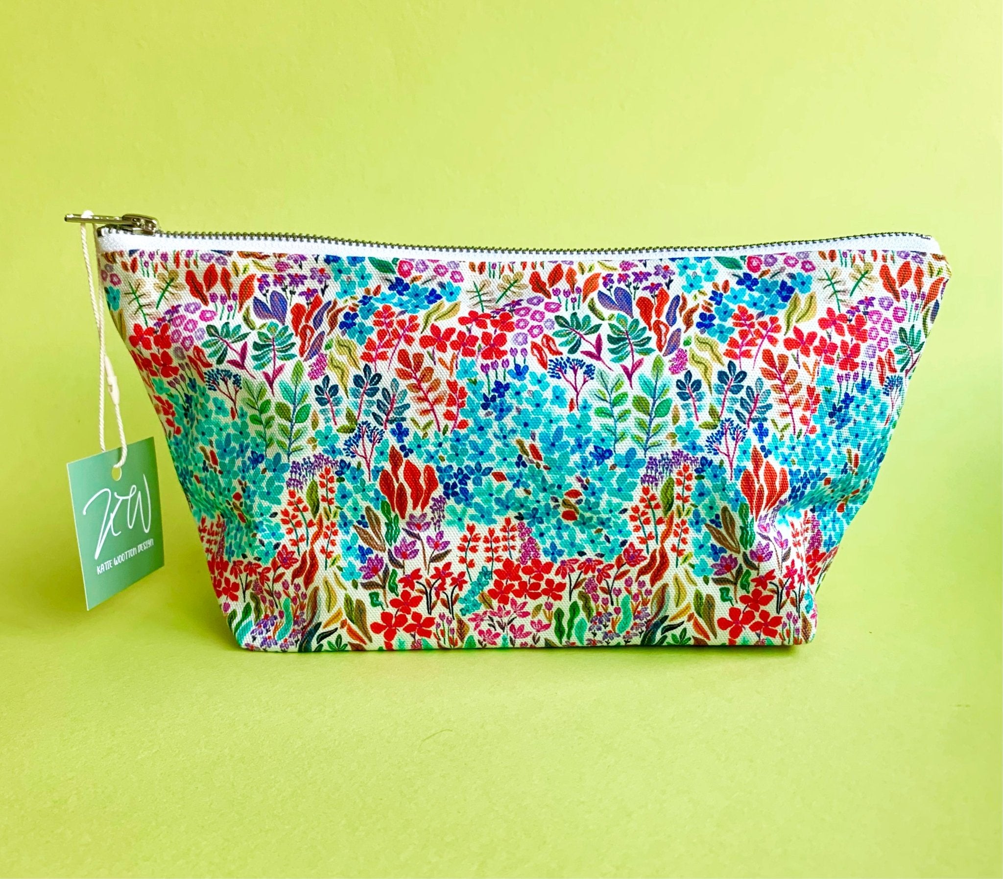 Ditsy Walts Wash Bag - Katie Wootton Design