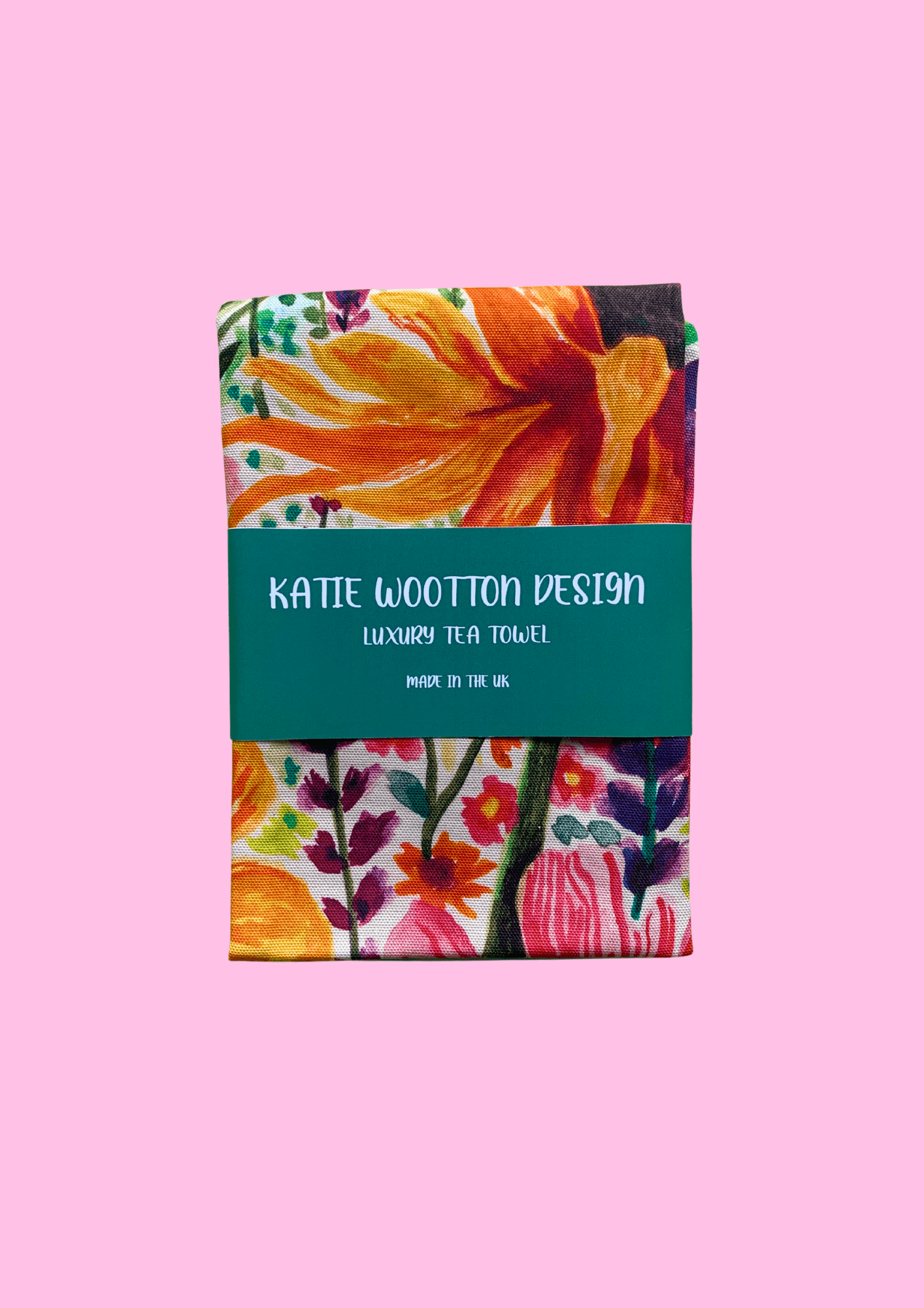 Evie Meadow 1 Tea Towel - Katie Wootton Design