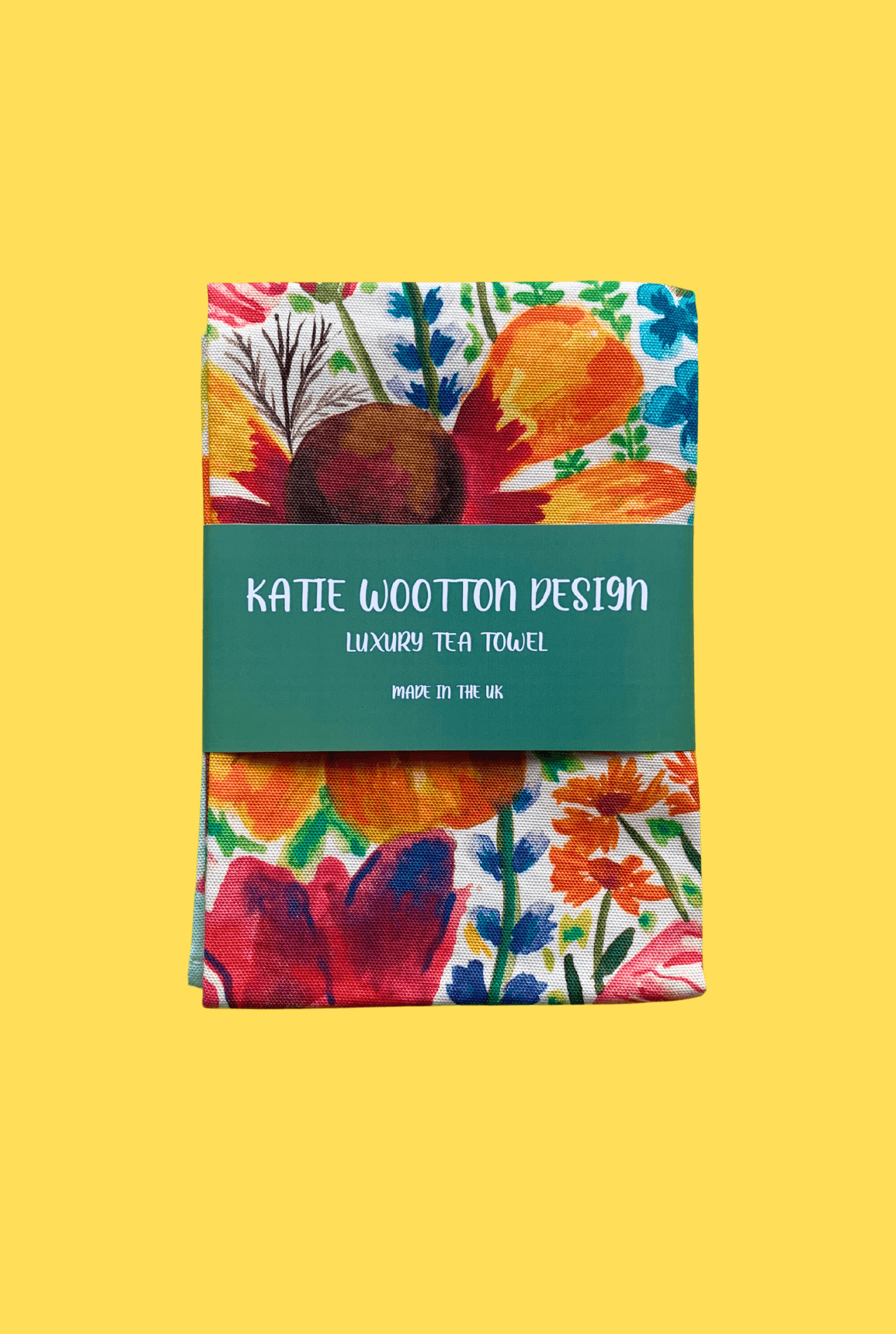 Evie Meadow 2 Tea Towel - Katie Wootton Design