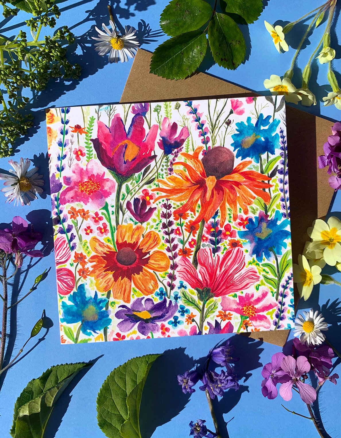 Evie's Meadow Greeting Card - Katie Wootton Design