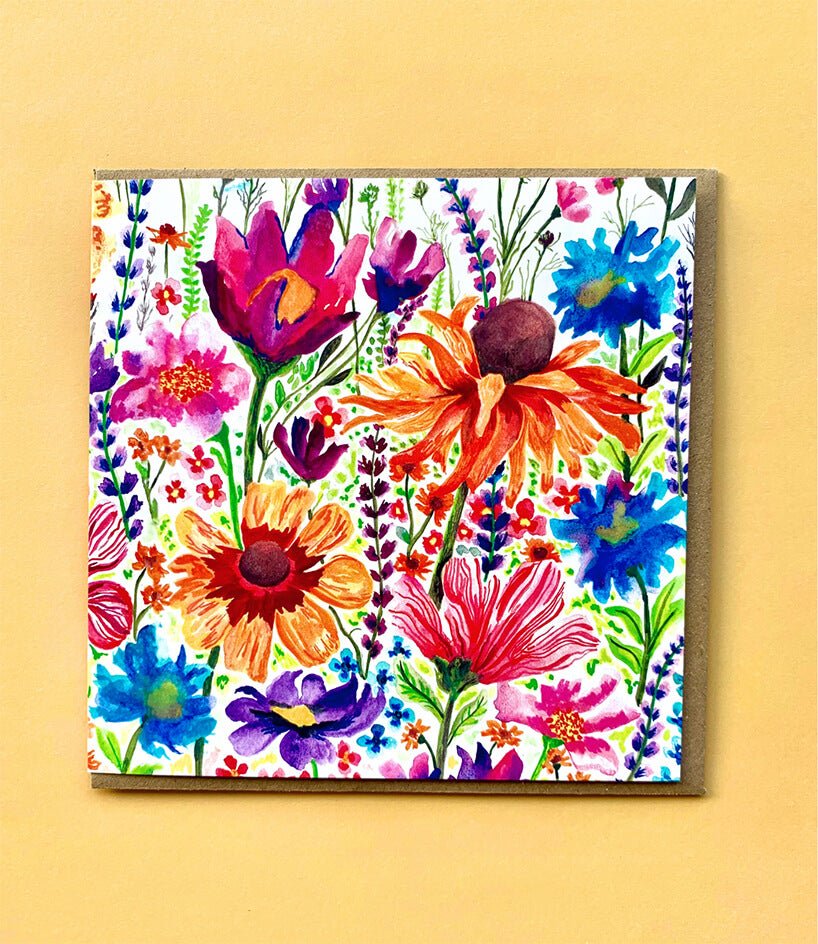 Evie's Meadow Greeting Card - Katie Wootton Design