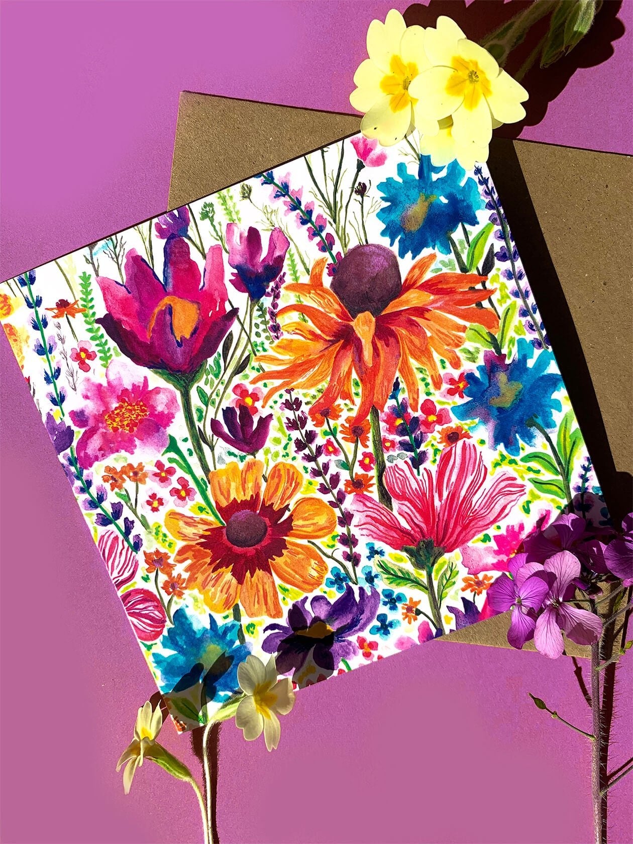 Evie's Meadow Greeting Card - Katie Wootton Design