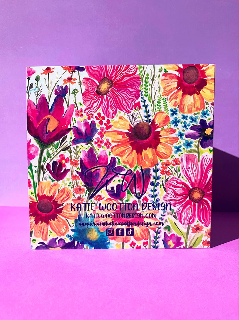 Evie's Meadow Greeting Card - Katie Wootton Design