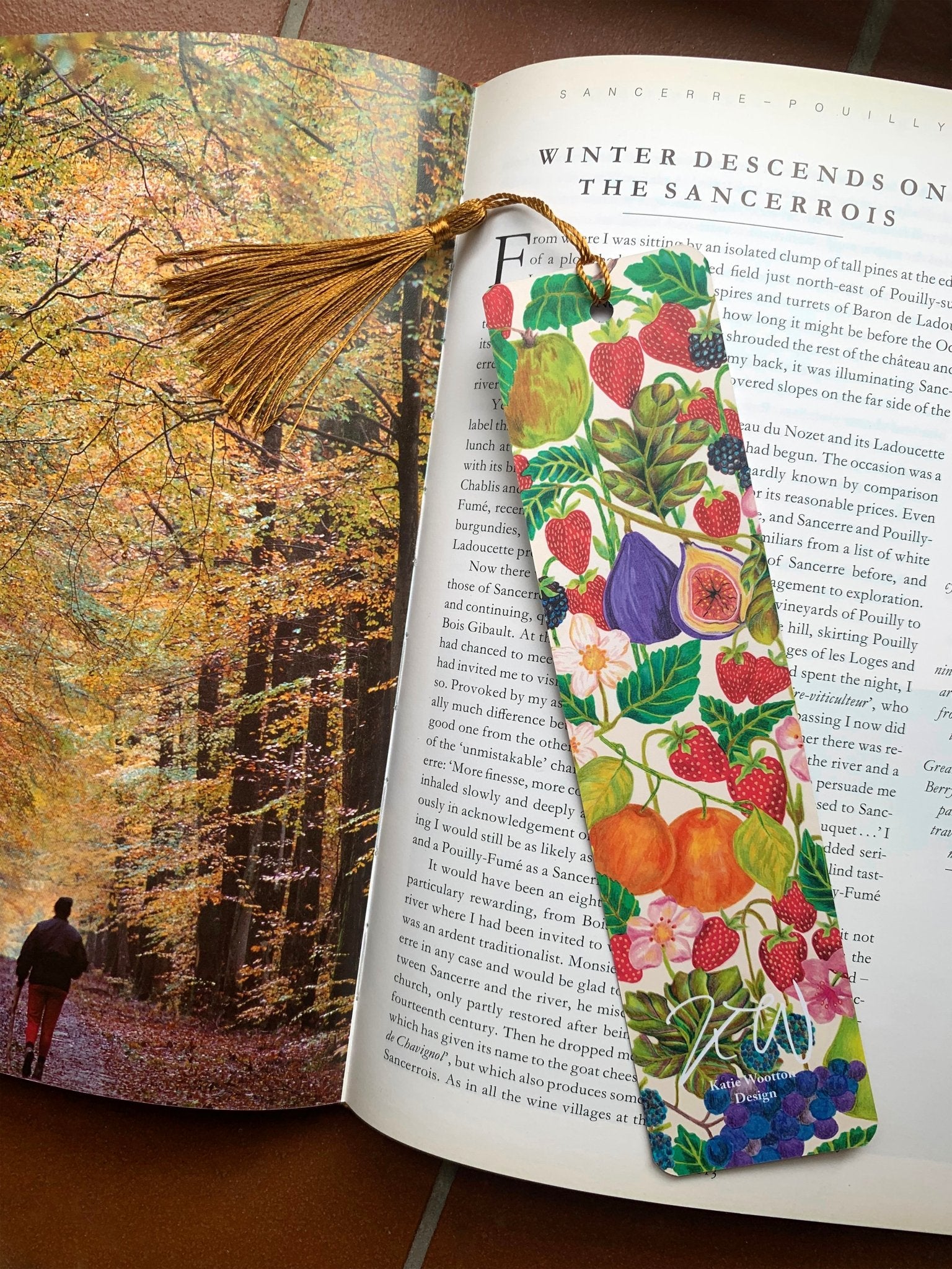 Fruitful Forest Bookmark - Katie Wootton Design