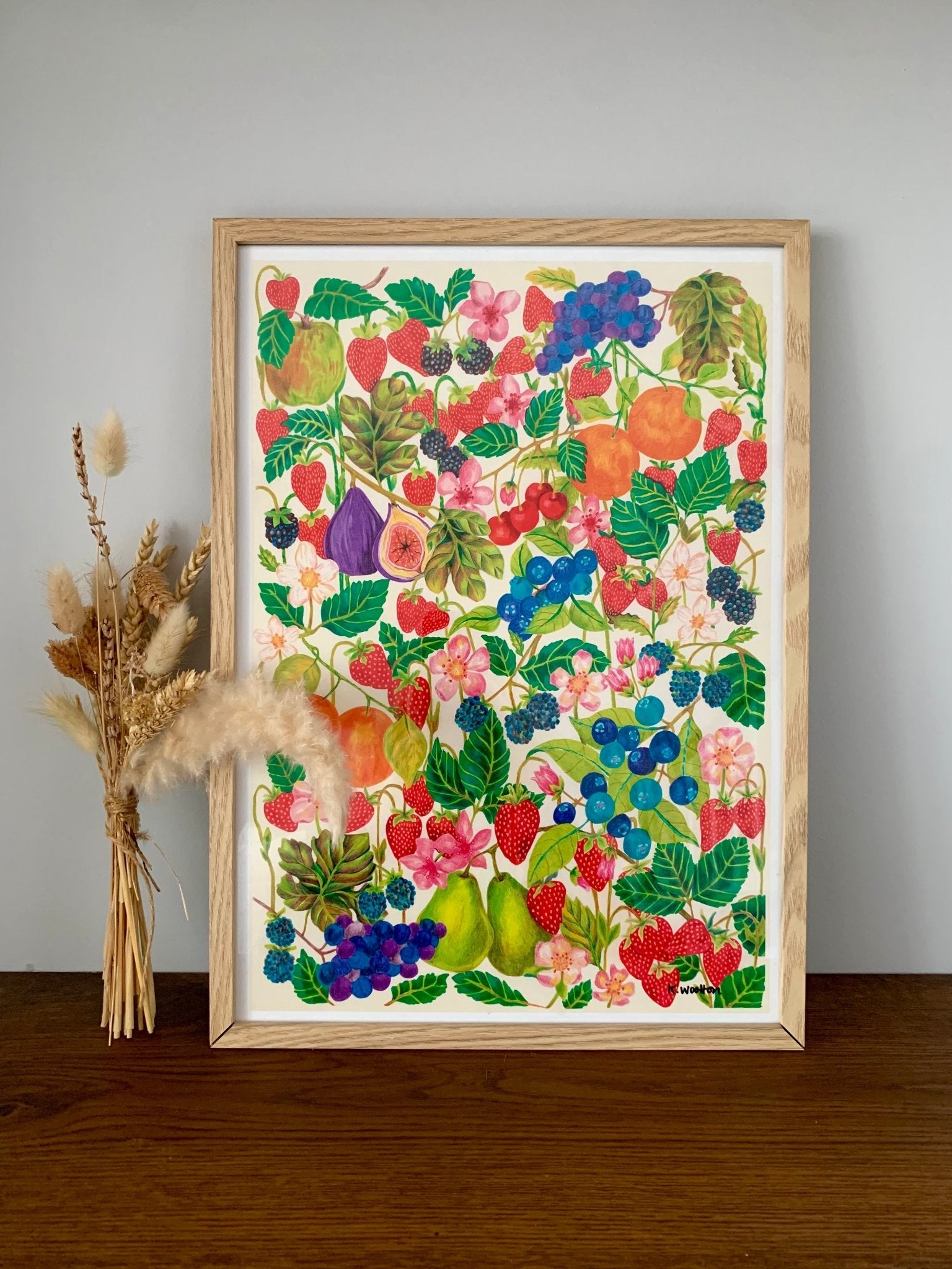 Fruitful Forest Print - Katie Wootton Design
