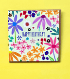 Groovy Floral Greeting Card - Katie Wootton Design