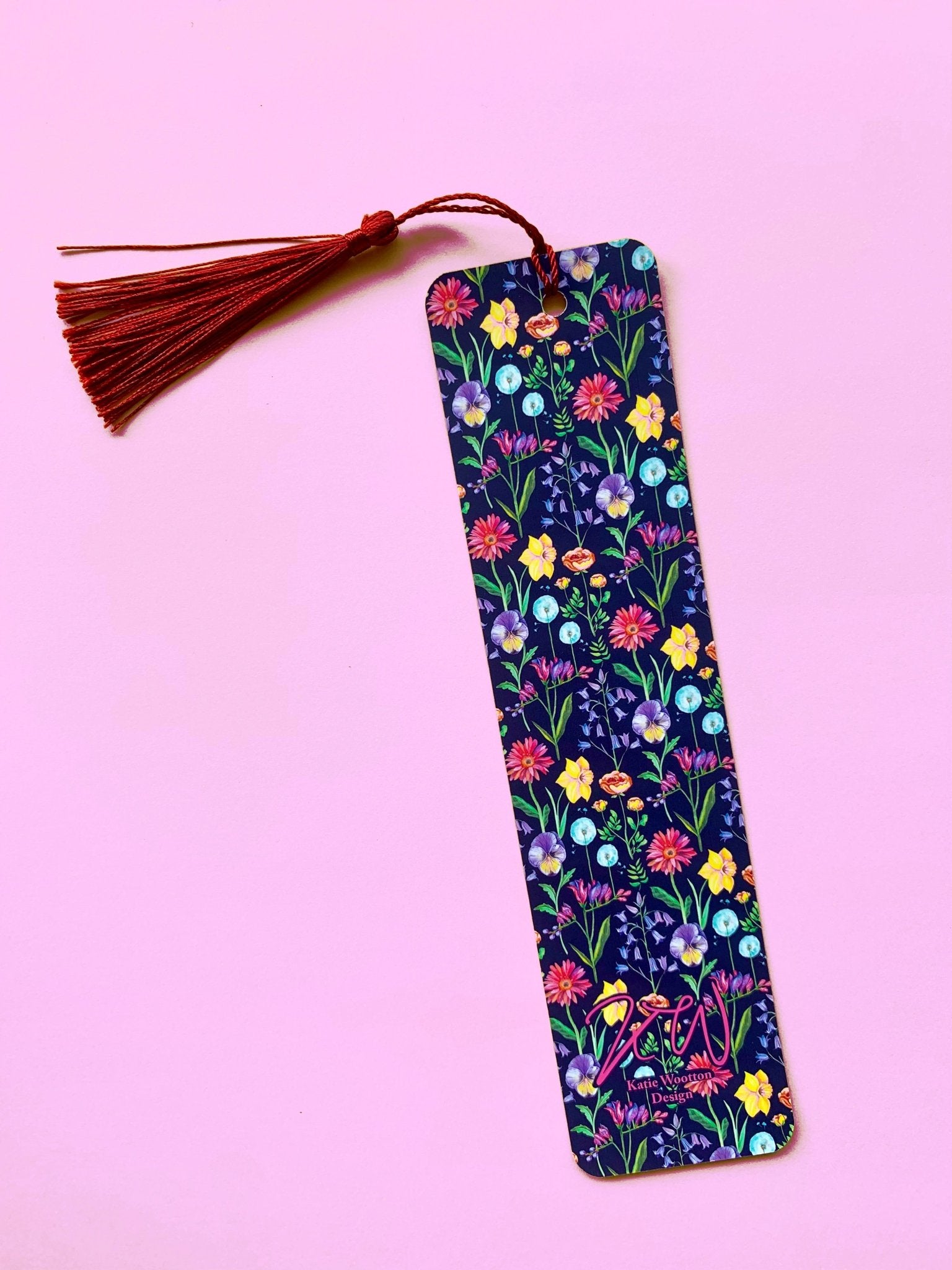 Handpicked Midnight Bloom Bookmark - Katie Wootton Design