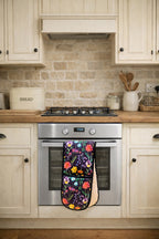 Handpicked Midnight Bloom Double Oven Glove - Katie Wootton Design