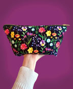 Handpicked Midnight Bloom Wash Bag - Katie Wootton Design