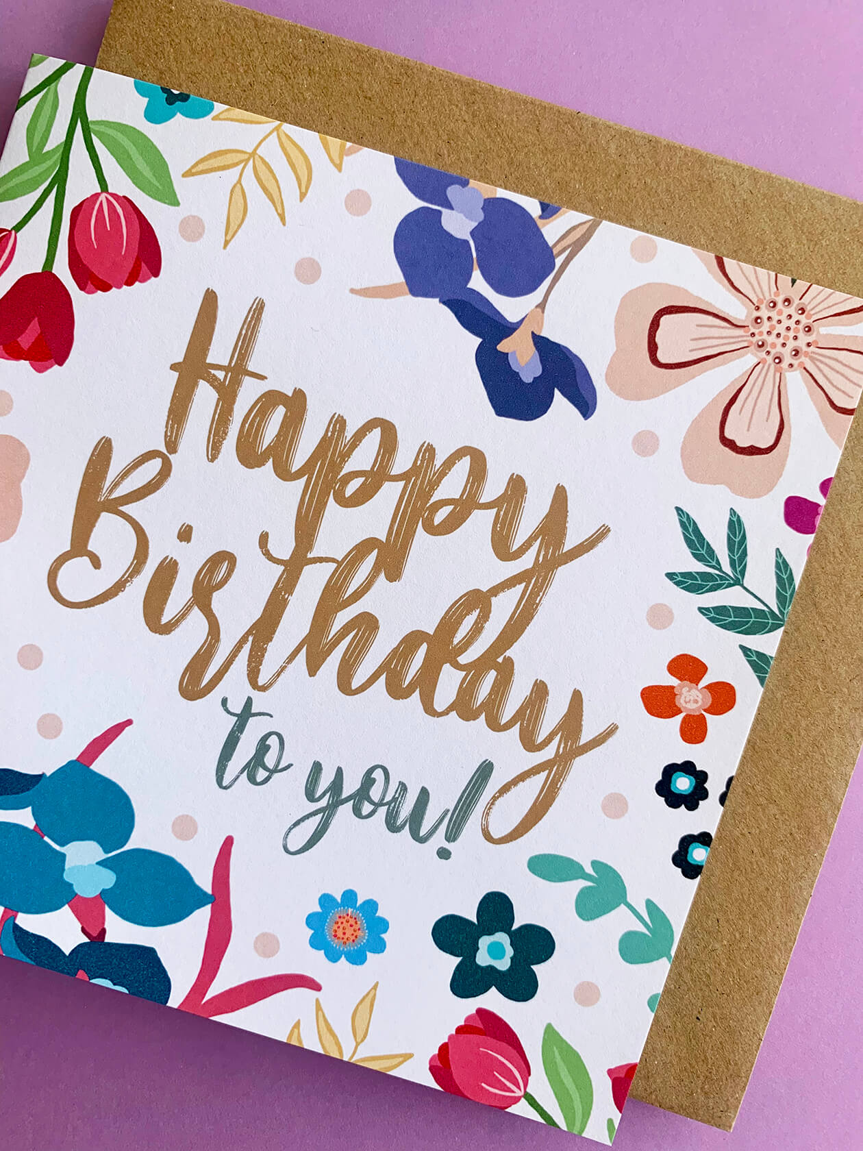 Happy Birthday To You Greeting Card - Katie Wootton Design