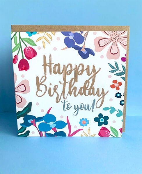Happy Birthday To You Greeting Card - Katie Wootton Design