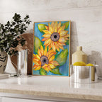 June Sunflower Print - Katie Wootton Design