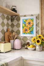June Sunflower Print - Katie Wootton Design