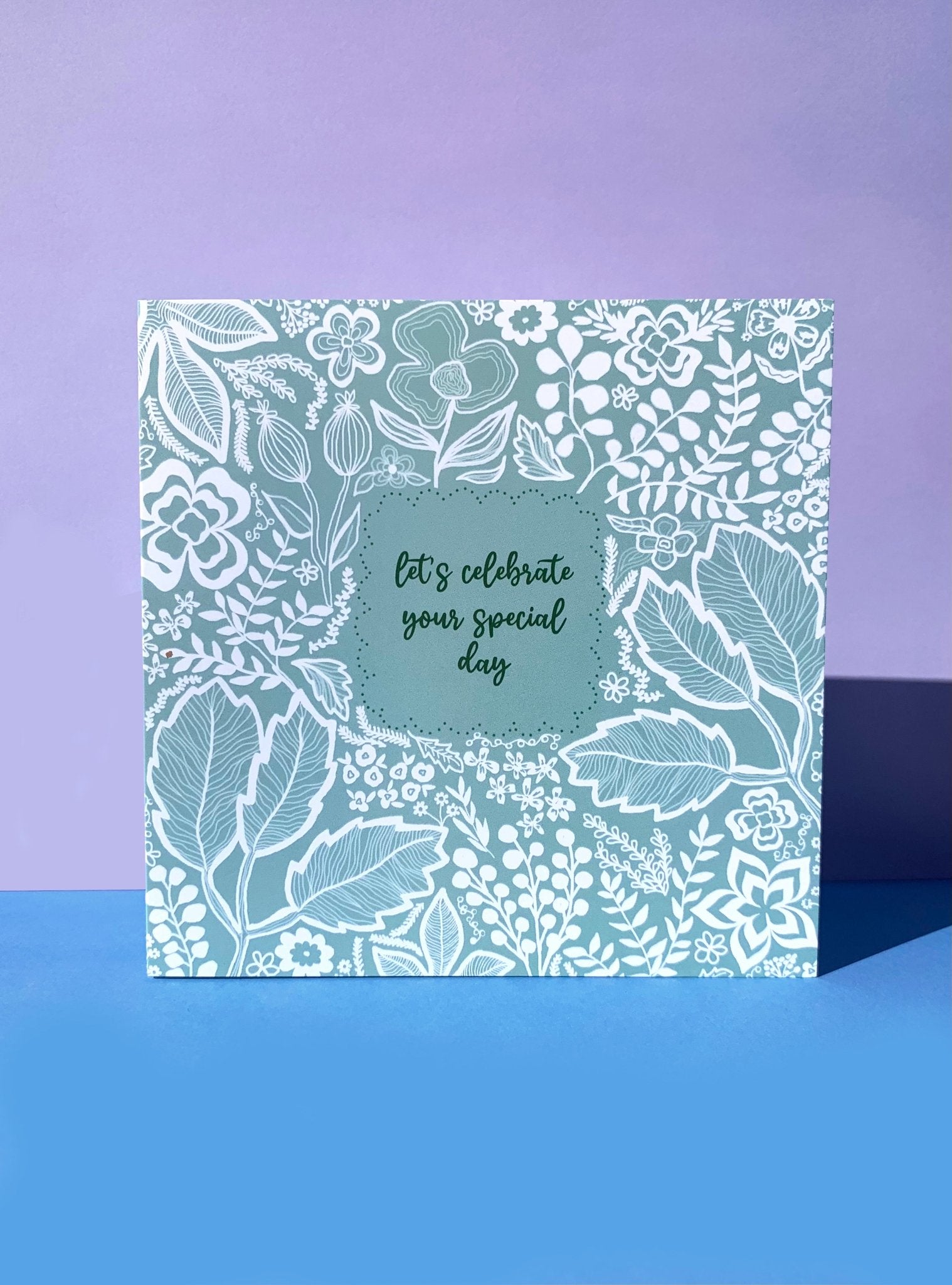 Let's Celebrate Your Special Day Greeting Card - Katie Wootton Design