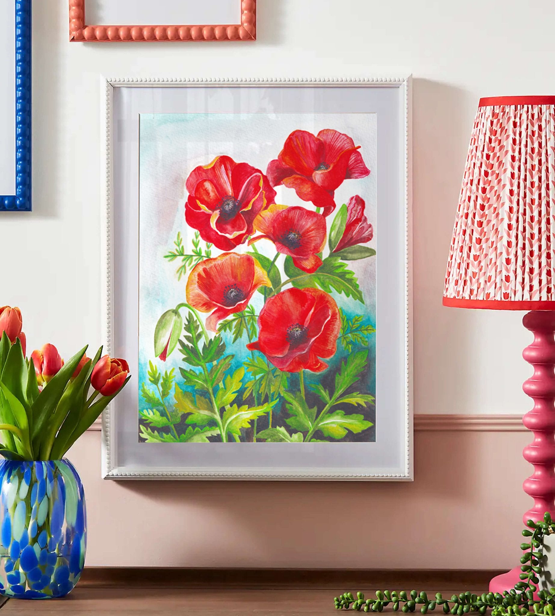 Wild Poppy Field Print - Katie Wootton Design